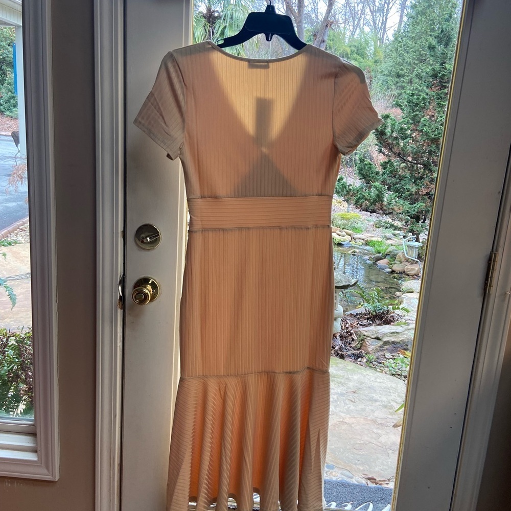 Chic V-Neck Midi Dress in Soft Peach
NWT - Picture 3 of 4
